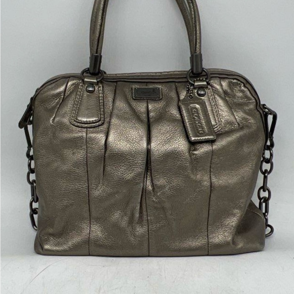 Coach Metallic Leather Handbag